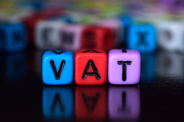 Image of blocks spelling out VAT
